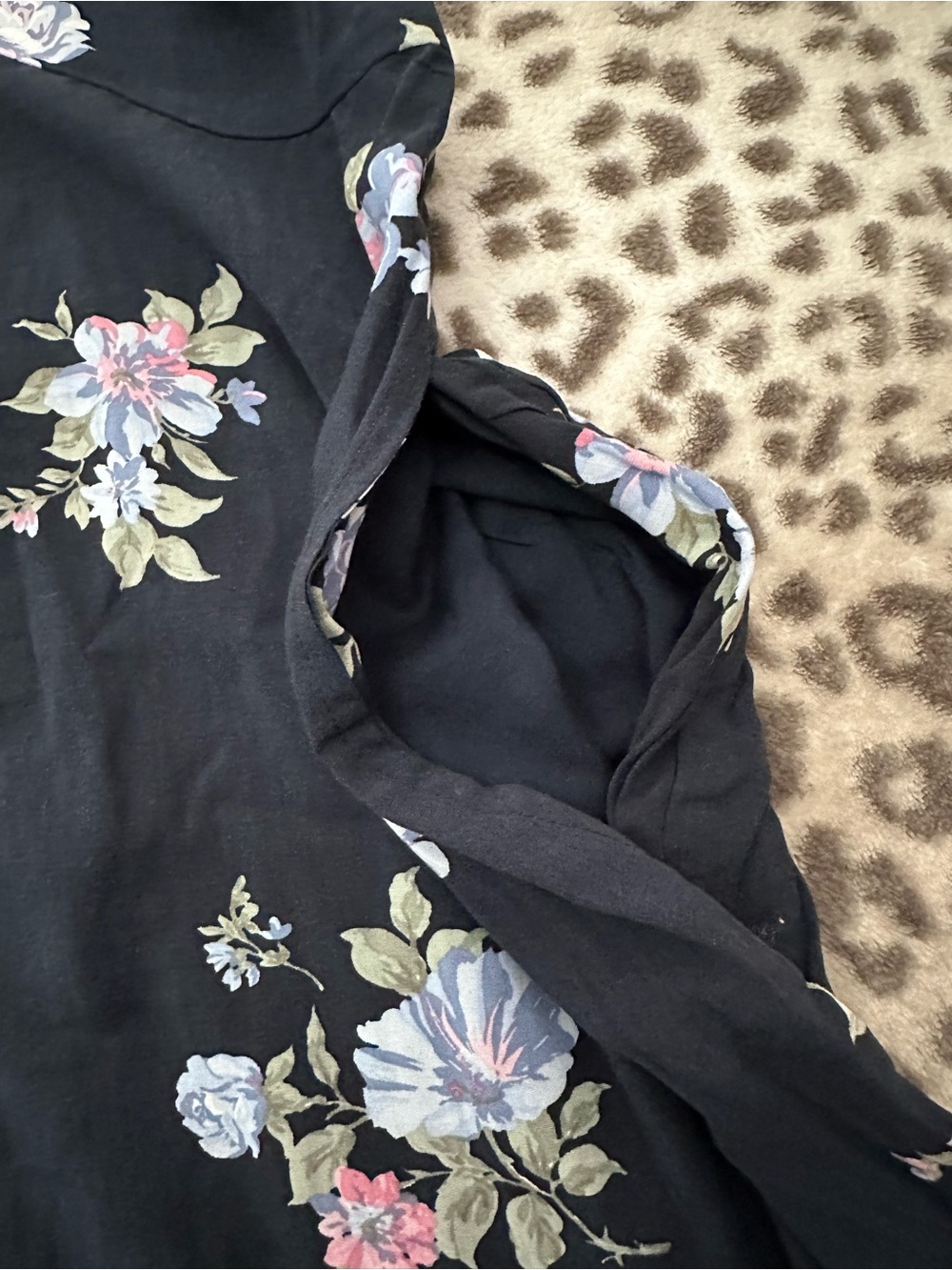 Abercrombie & Fitch Button Front V-Neck Cami Strap Mini Sundress Blue Floral S - Picture 8 of 17